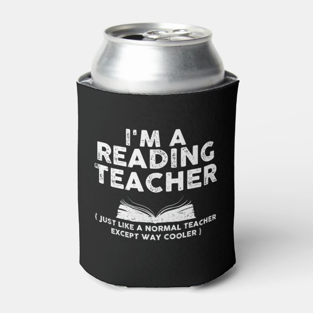 Lehrer lesen - Ich bin Leselehrer Dosenkühler (Kanne Vorderseite)
