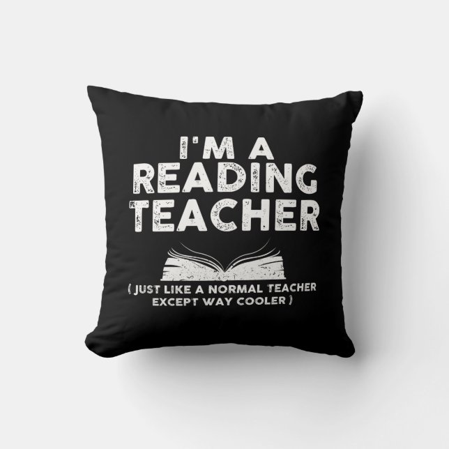 Lehrer lesen - Ich bin Leselehrer Kissen (Vorderseite)