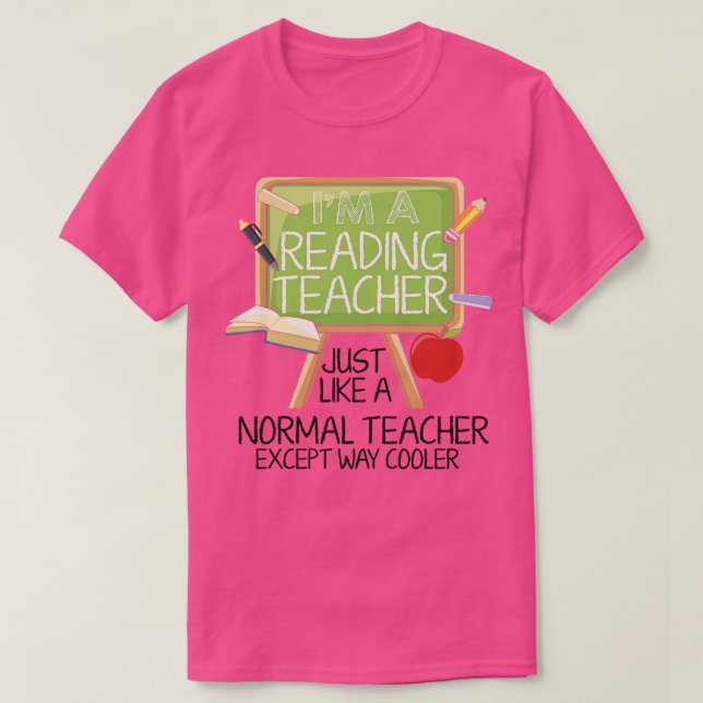 Lehrer lesen T-Shirt (Design vorne)