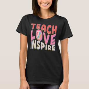 Lehrer Liebe Inspirierte Lehrer Retro Groovy Lehre T-Shirt