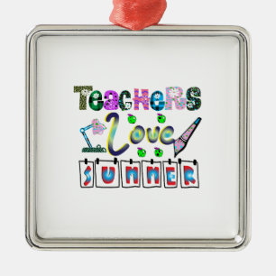 Lehrer Liebe Sommer Ornament Aus Metall