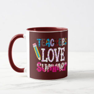 Lehrer Liebe Sommerliche Tasse   Geschenk für Lehr