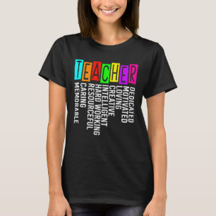 Lehrer Liebende Fürsorgliche Schule Geschenk Lehre T-Shirt