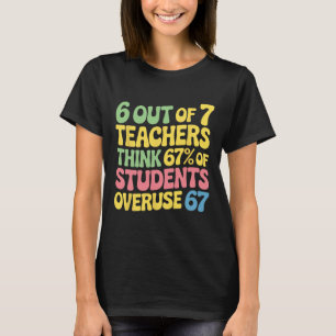 Lehrer Lustig Überbeanspruchung 67 Lehrer 100 Tage T-Shirt
