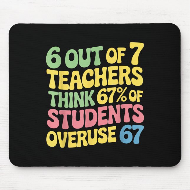 Lehrer Lustig Überbeanspruchung 67 Lehrer  Mousepad (Vorne)