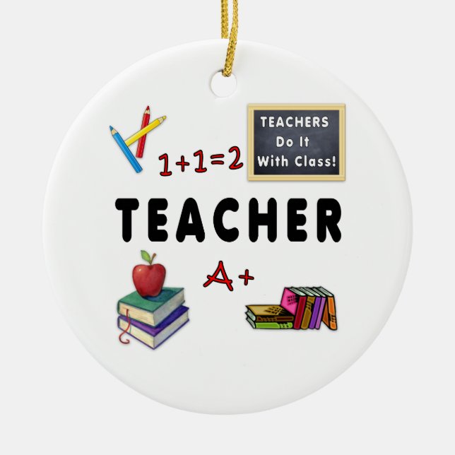 Lehrer machen das mit der Klasse Keramik Ornament (Vorne)