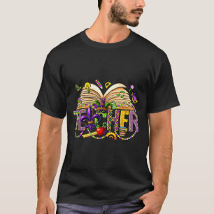 Lehrer Mardi Gras Kindergarten Vorschule T-Shirt