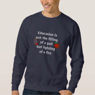 Lehrer-Marine-Schweiss-Shirt Sweatshirt