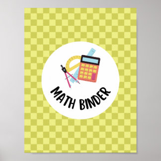 Lehrer-Mathe-Ordner-Organisation Poster