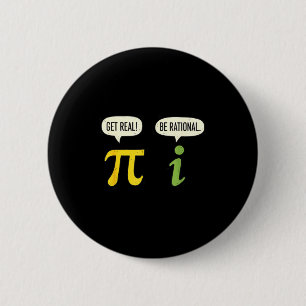 Lehrer Mathe Pi Echt Sein Sei Rational Lustige Mat Button