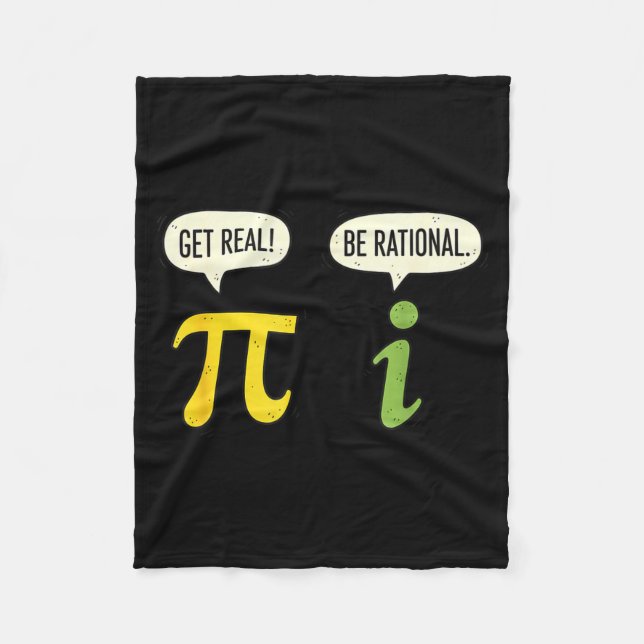 Lehrer Mathe Pi Echt Sein Sei Rational Lustiger Ma Fleecedecke (Vorderseite)