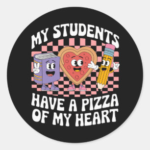 Lehrer Meine Schüler haben eine Pizza von meinem H Runder Aufkleber