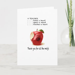 Lehrer Milliamperestunde Jongg danken Ihnen zu Dankeskarte