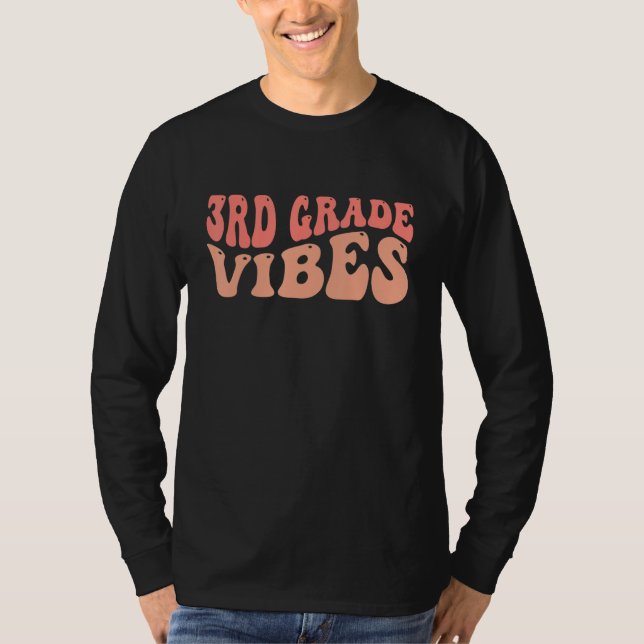 Lehrer mit 3. Klasse Vibes T-Shirt (Vorderseite)