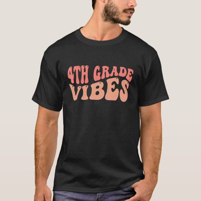 Lehrer mit 4. Klasse Vibes T-Shirt (Vorderseite)