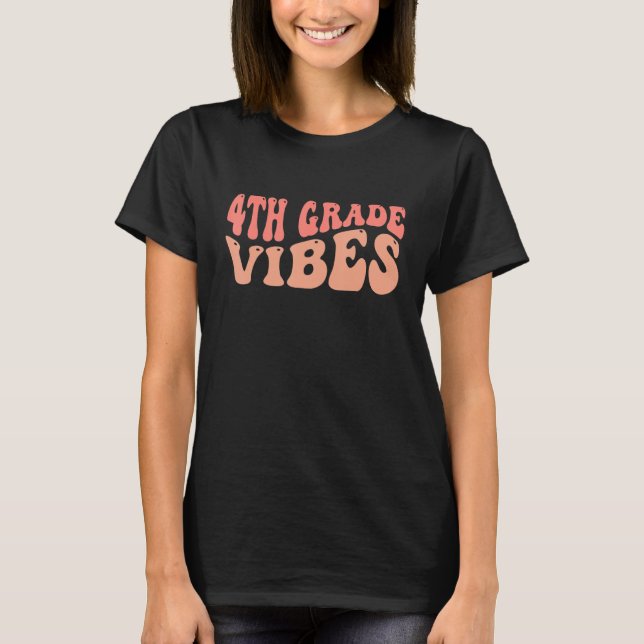 Lehrer mit 4. Klasse Vibes T-Shirt (Vorderseite)