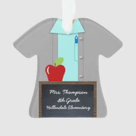 Lehrer mit Apfelberuf Ornament