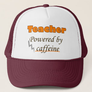 Lehrer mit Coffein Truckerkappe