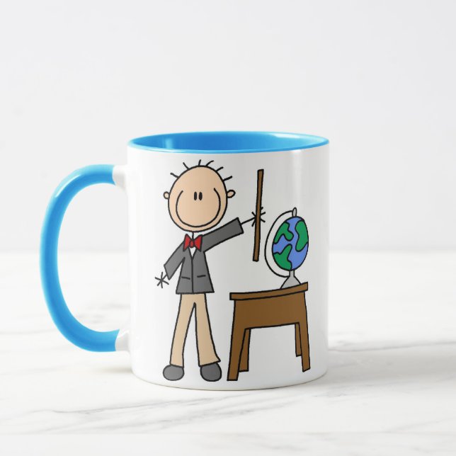 Lehrer mit Globus Tasse (Links)
