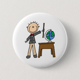 Lehrer mit Kugel Button