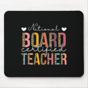 Lehrer mit nationaler Zertifizierung Leopard Teach Mousepad