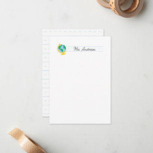 Lehrer Mitteilungskarten Stationery Niedliche Welt