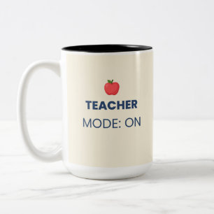 Lehrer-Modus Ein Lustiges Lehrdesign Zweifarbige Tasse