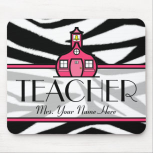 Lehrer Mousepad - Zebra-Druck