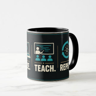Lehrer-Mug für Informatik 'Code essen, lehren, wie Tasse