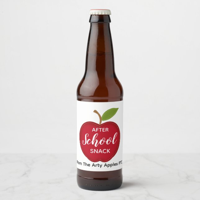 Lehrer Nach der Schule Snack Bier Bierflaschenetikett (Vorderseite)