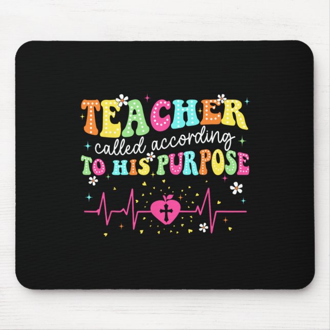 Lehrer nach seinem Zweck christlich berufen Mousepad (Vorne)