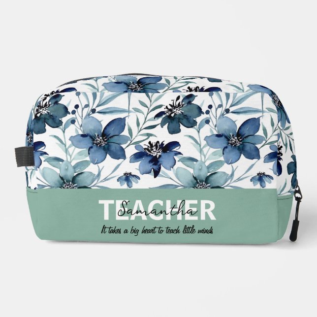 Lehrer Namensschild Accessoire-Etuis Waschbeutel (Vorderseite)
