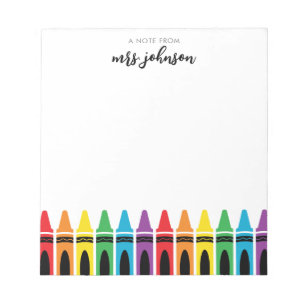 Lehrer Notepad Notizblock