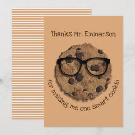 Lehrer One Smart Cookie Danke Karte