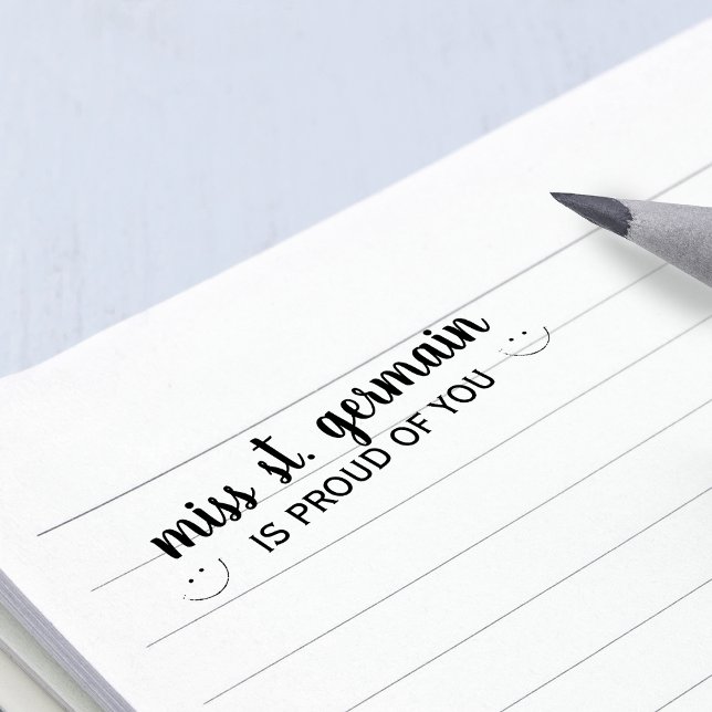 Lehrer Personalisiert stolz auf dich Permastempel (Teacher Personalized Proud Of You Self-inking Stamp)