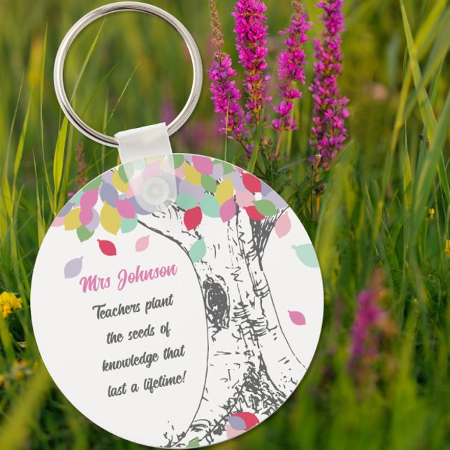 Lehrer Pflanze der Samen des Wissens Regenbogenbau Schlüsselanhänger (Von Creator hochgeladen)