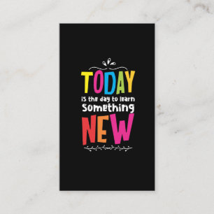 Lehrer Positiver Mindset School Educator Visitenkarte