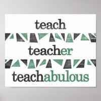 Lehrer Poster - Funny Teaching Art Print Grammar