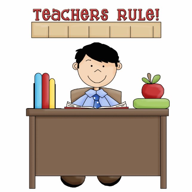 Lehrer Regelskulptur Freistehende Fotoskulptur (Vorne)