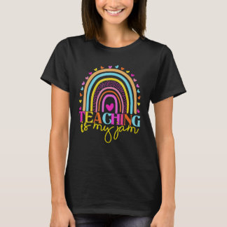 Lehrer Regenbogen Leopard Unterrichten Ist Mein Di T-Shirt