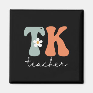 Lehrer Retro Groovy Vintage Glücklicher Erster Sch Magnet