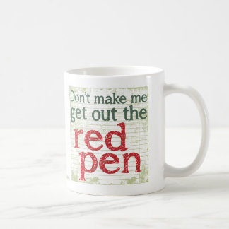 Lehrer-Rot-Stift Tasse