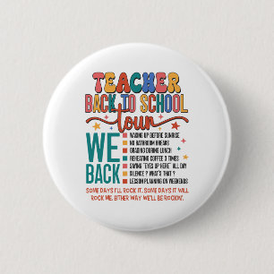 Lehrer-Rückkehr-zur-Schul-Tour Bruh Wir Zurück 1. Button