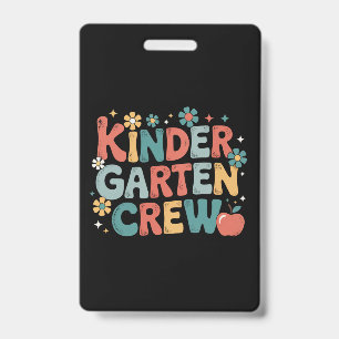 Lehrer Rückkehr zur Schule Kindergarten-Team Ausweis