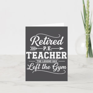 Lehrer Ruhestand Sportlehrer Die Legende Hat T Ver Karte