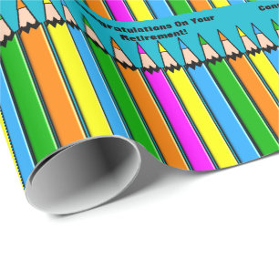 Lehrer-Ruhestands-Geschenk-Packpapier Geschenkpapier
