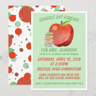 Lehrer-Ruhestands-Party Einladung