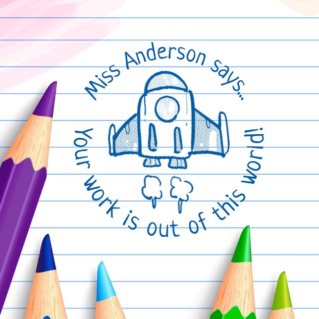 Lehrer sagt aus dieser Welt, eine maßgeschneiderte Permastempel (Von Creator hochgeladen)