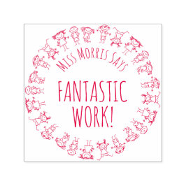 Lehrer sagt fantastische Arbeit Personalisierte Br Permastempel