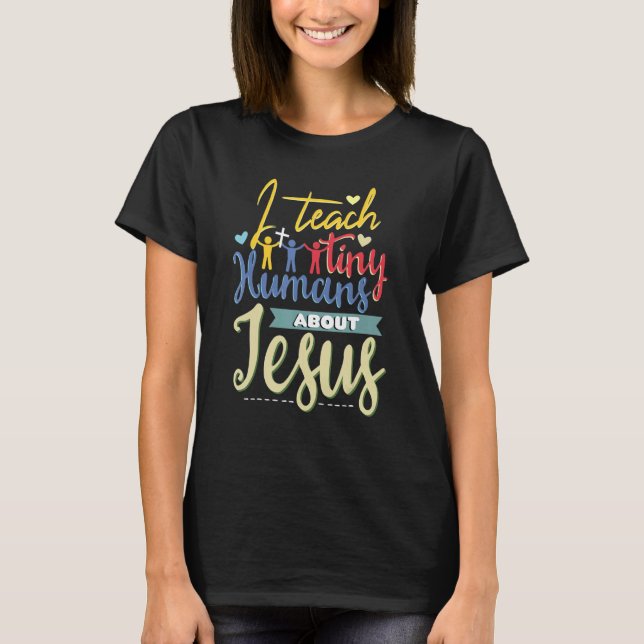 Lehrer schätzen Lehre über Jesus-Schule T-Shirt (Vorderseite)